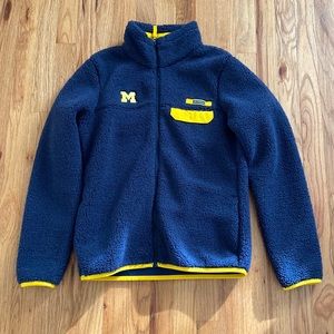 Columbia Navy and Yellow Teddy Jacket